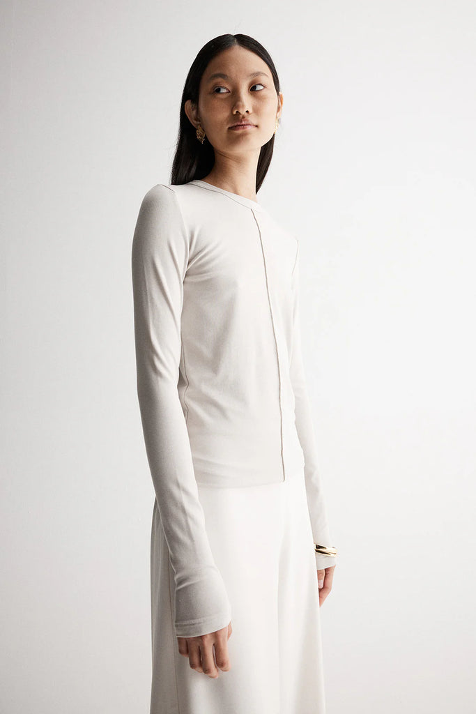 Elise L/S Top (Bone)