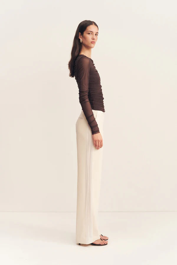 Mira Gathered Top (Ganache)