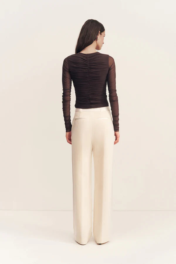 Mira Gathered Top (Ganache)