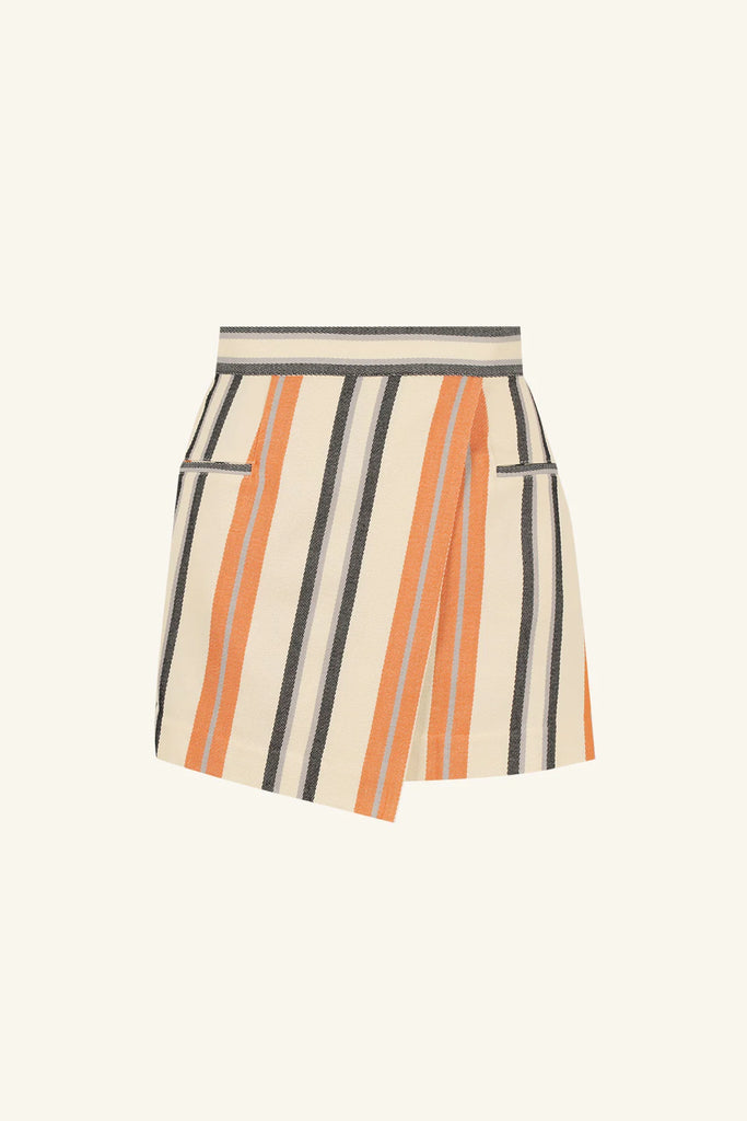 Shona Joy Celia Asymmetrical Wrap Mini Skirt