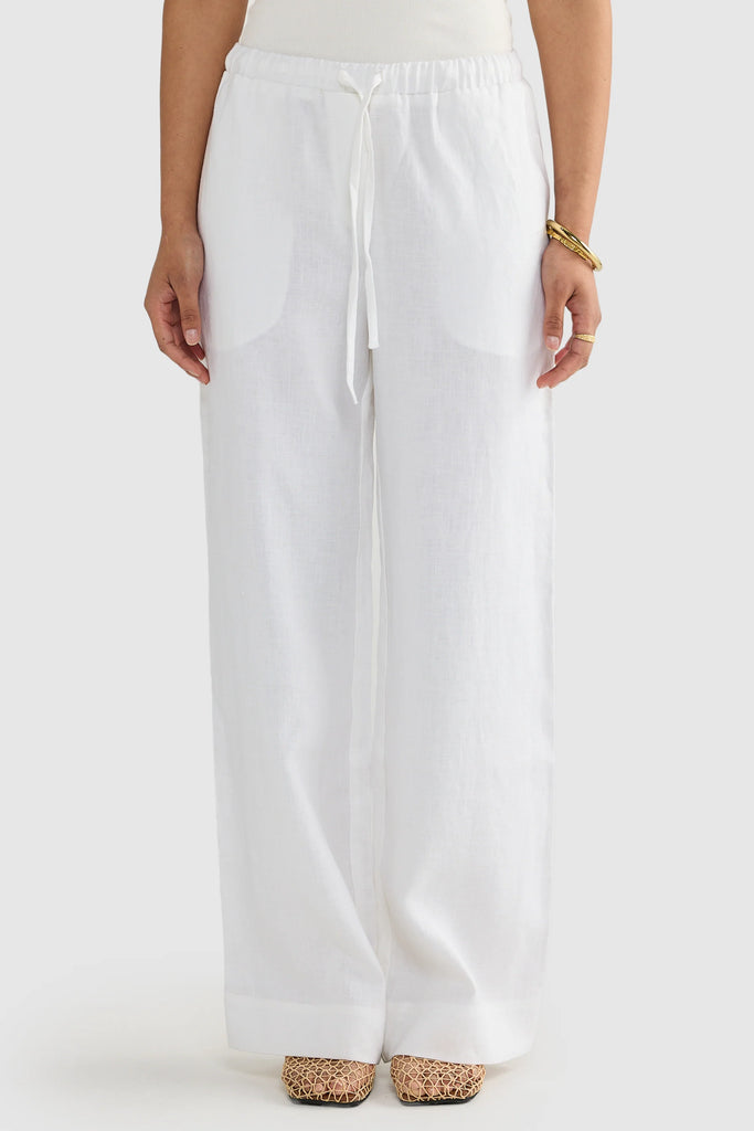 ORTC Luna Linen Pant (White)