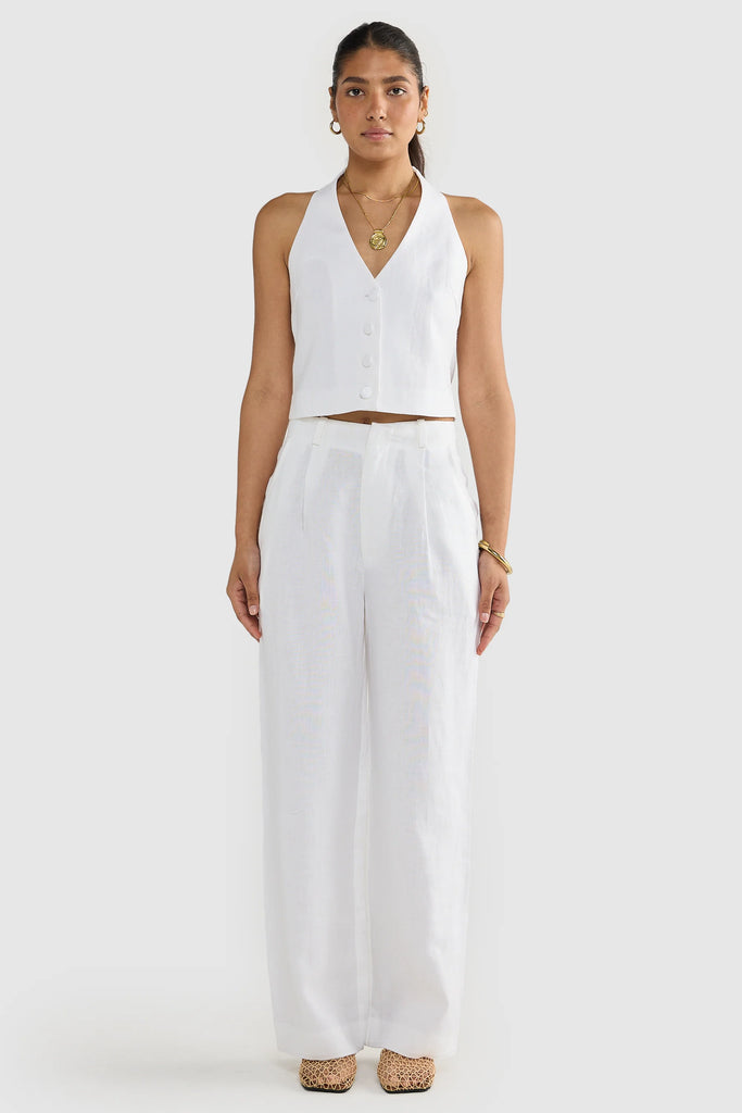 ORTC Savannah Linen Pant (White)