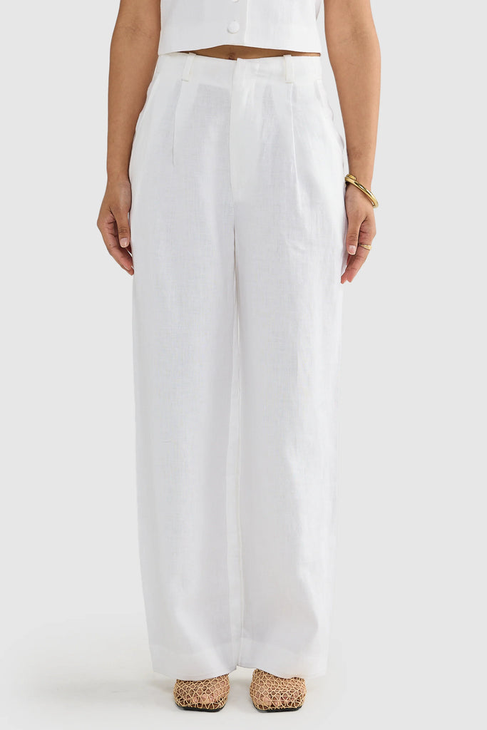 ORTC Savannah Linen Pant (White)