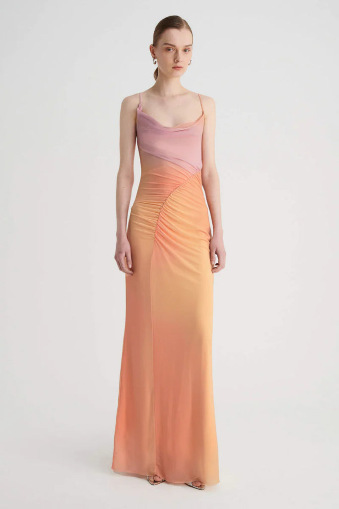 Suboo Venus Stappy Rouched Maxi Dress (Ombre)