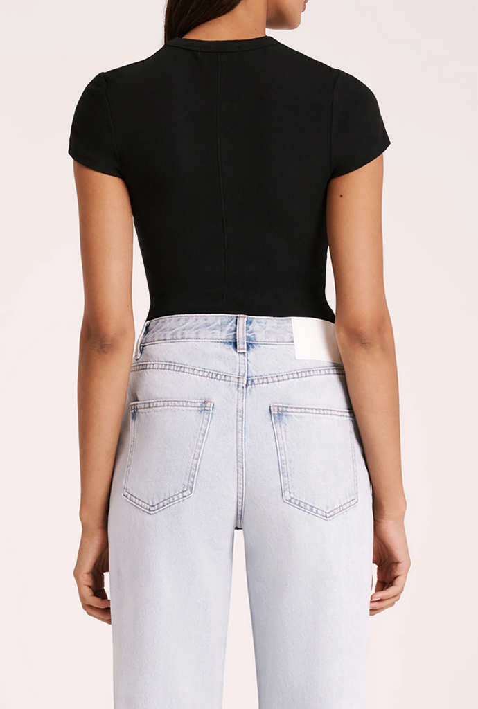 Organic Rib SS Tee (Black)