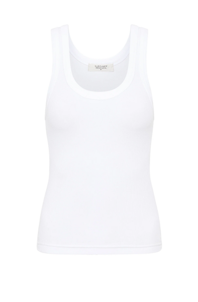 Organic Rib Singlet (White)