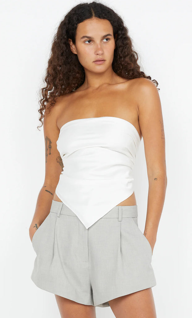 Kaia Strapless Top (Ivory)