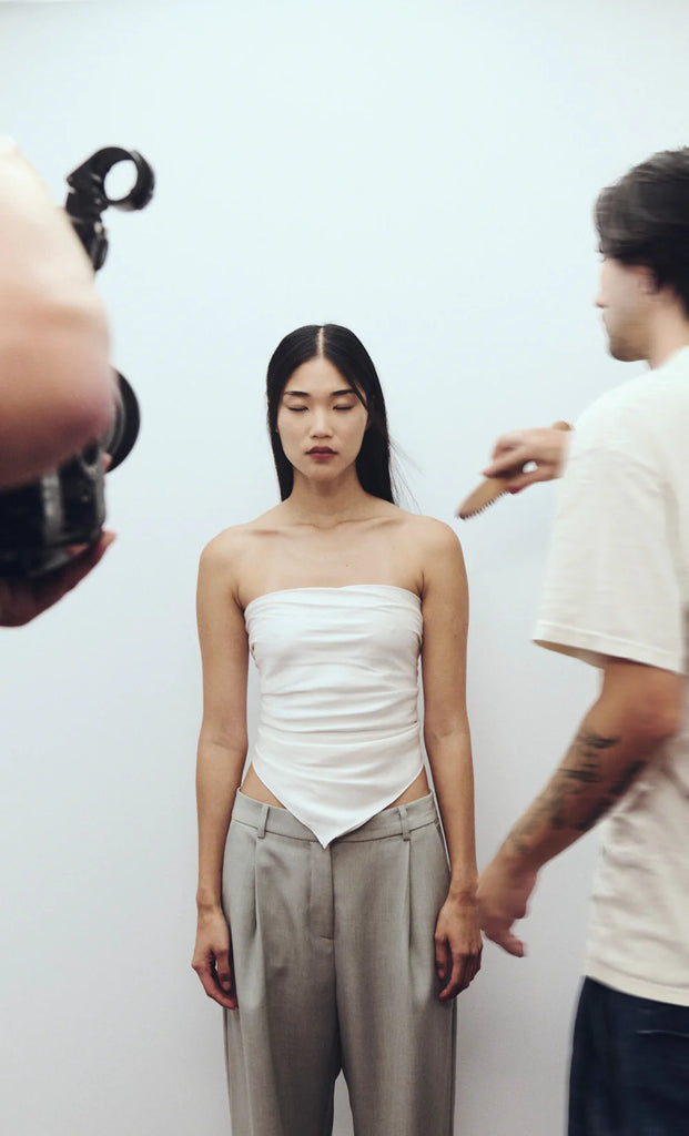 Kaia Strapless Top (Ivory)
