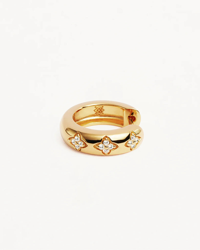 18K Gold Vermeil Bloom With You Lotus Hoops