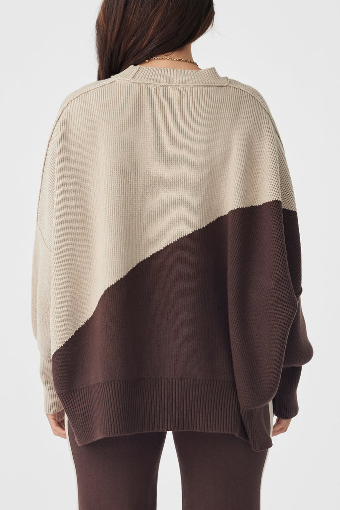 Arcaa Neo Sweater (Chocolate & Taupe)