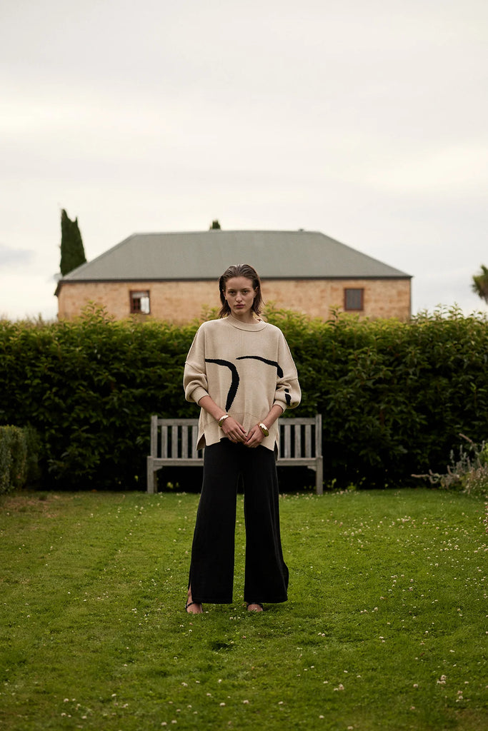 Arcaa Hazel Sweater (Sand & Black)