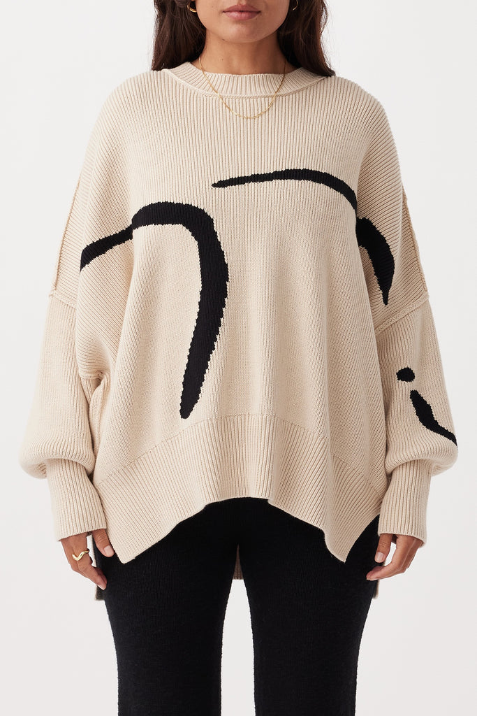 Arcaa Hazel Sweater (Sand & Black)