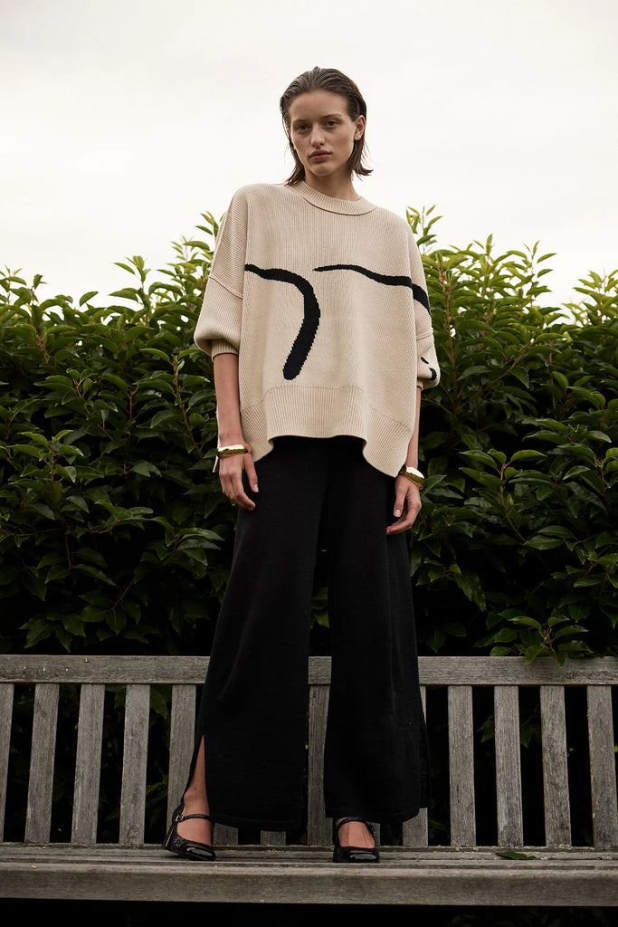 Arcaa Hazel Sweater (Sand & Black)