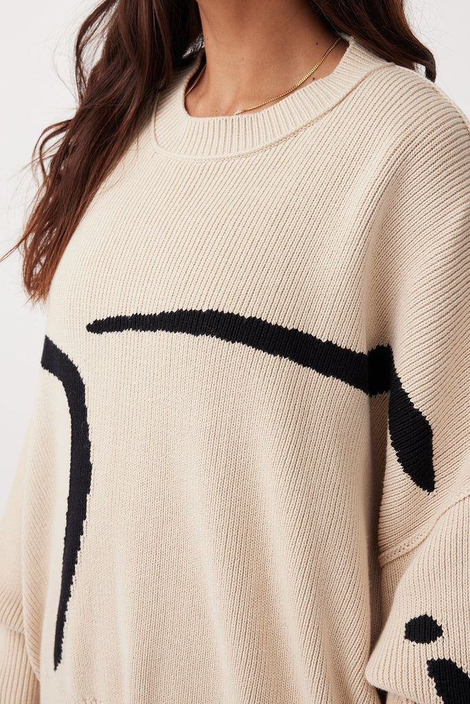 Arcaa Hazel Sweater (Sand & Black)