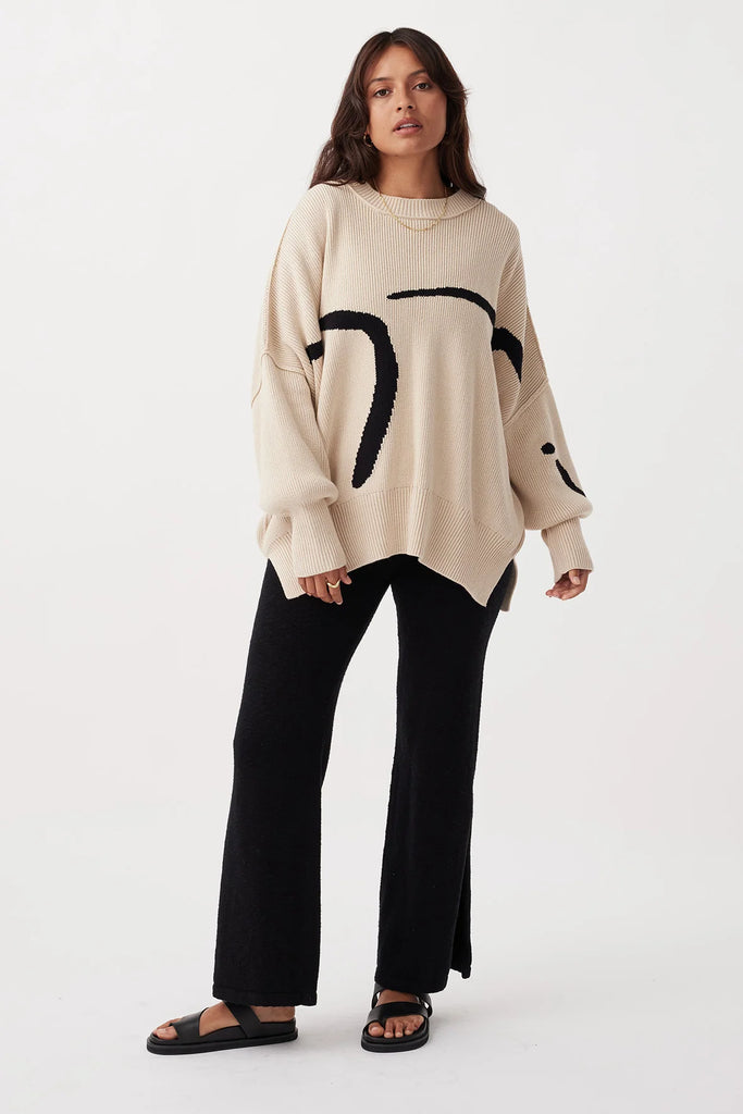 Arcaa Hazel Sweater (Sand & Black)