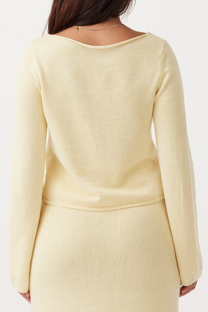 Arcaa Poppy Long Sleeve Top (Butter)