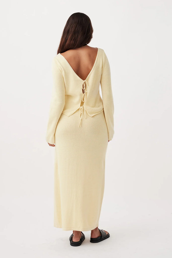 Arcaa Poppy Long Sleeve Top (Butter)