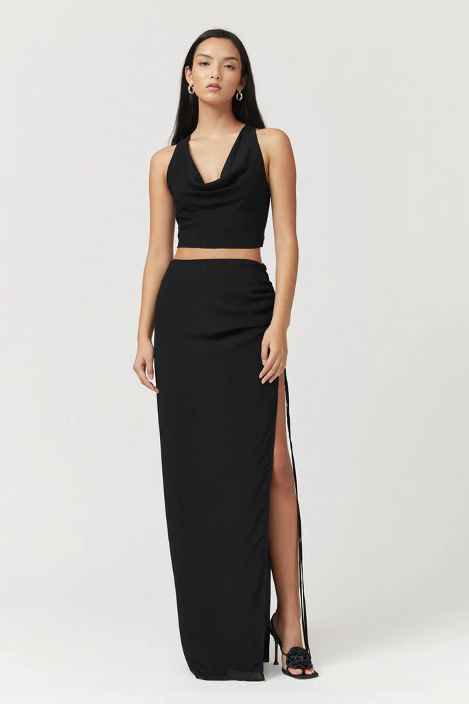 SUBOO Tanya Rouched Skirt (Black)