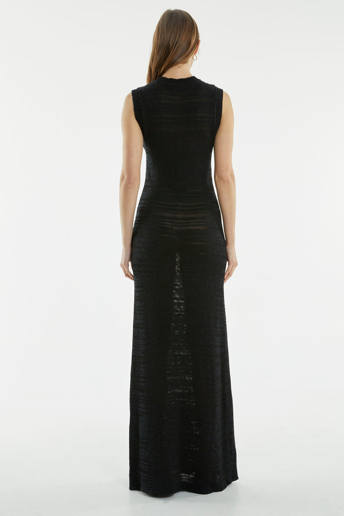 Third Form Haze Knit Dress (Black)