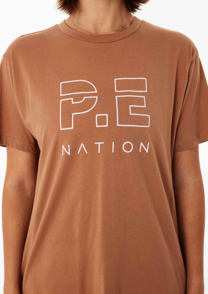 PE Nation Heads Up SS Tee (Camel)