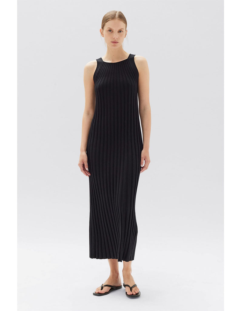 Assembly Label Samantha Knit Silk Blend Midi Dress