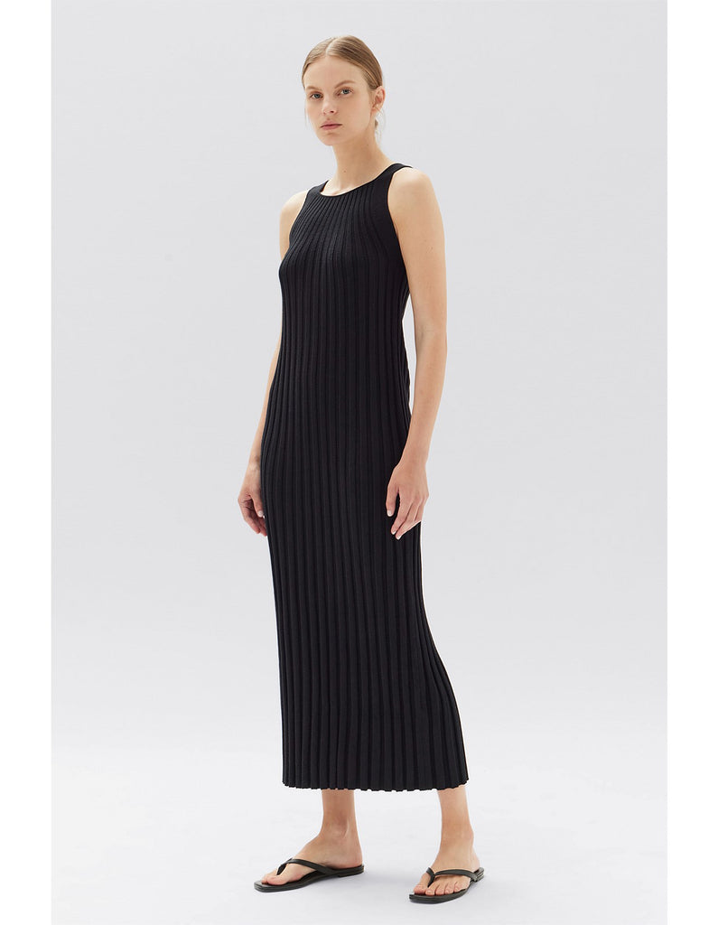 Assembly Label Samantha Knit Silk Blend Midi Dress