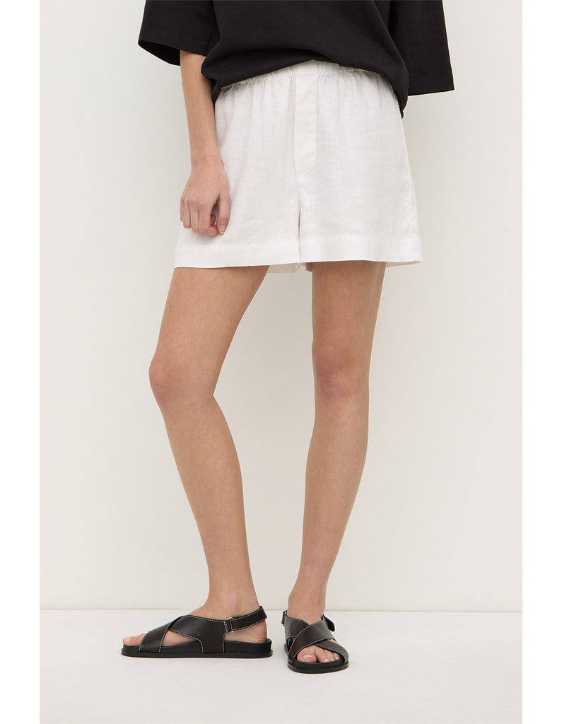 Everyday Linen Shorts (White)