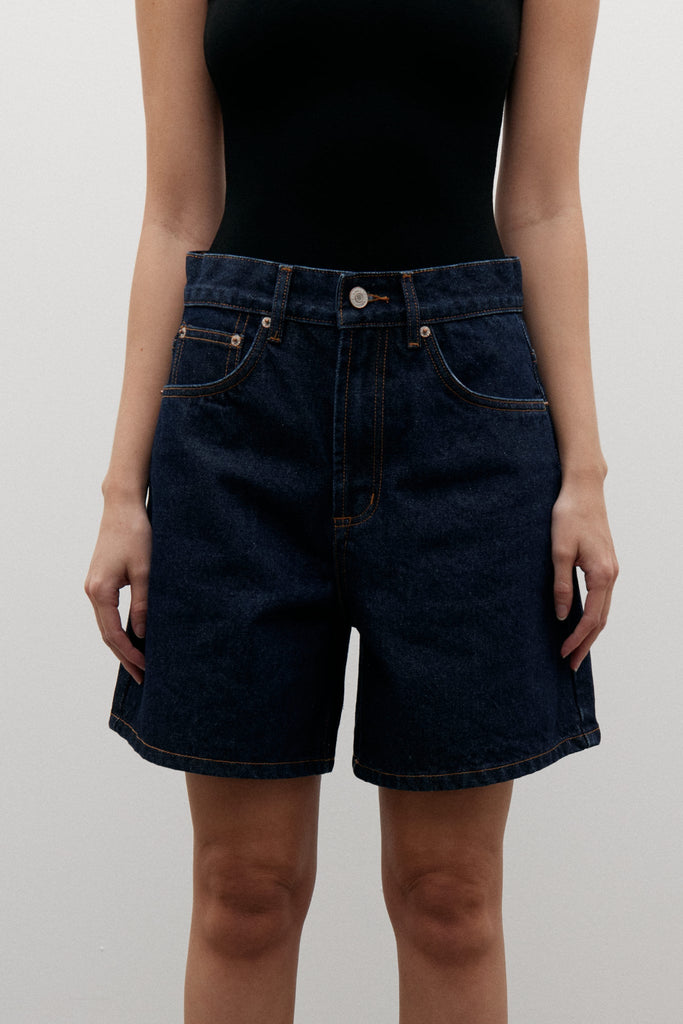 Bayse Saratoga High Rise Shorts (Dress Blue)
