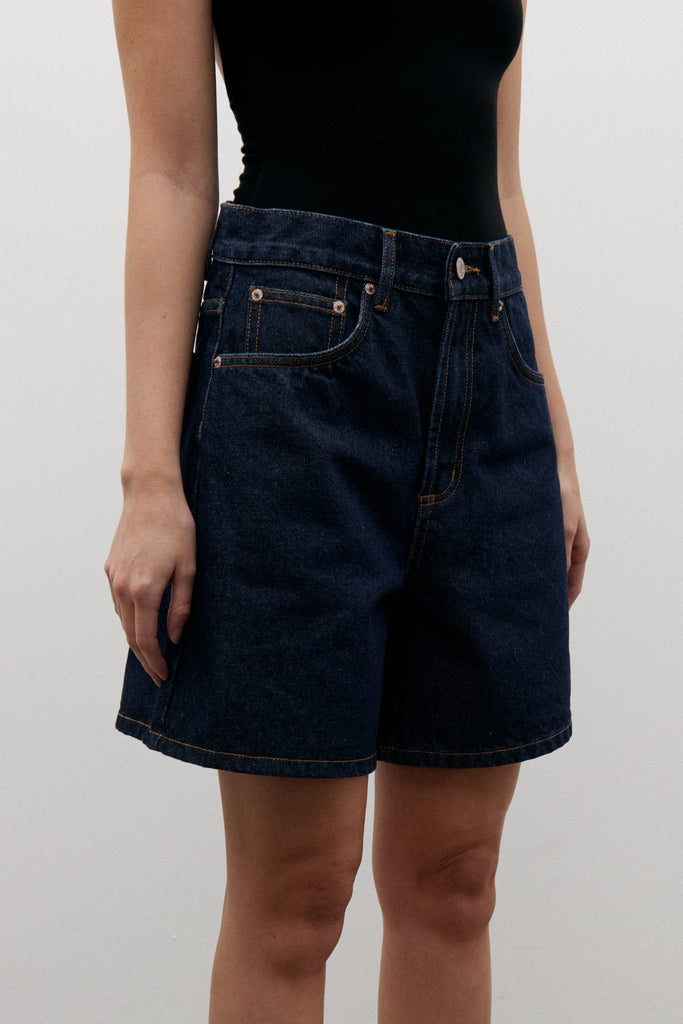 Bayse Saratoga High Rise Shorts (Dress Blue)