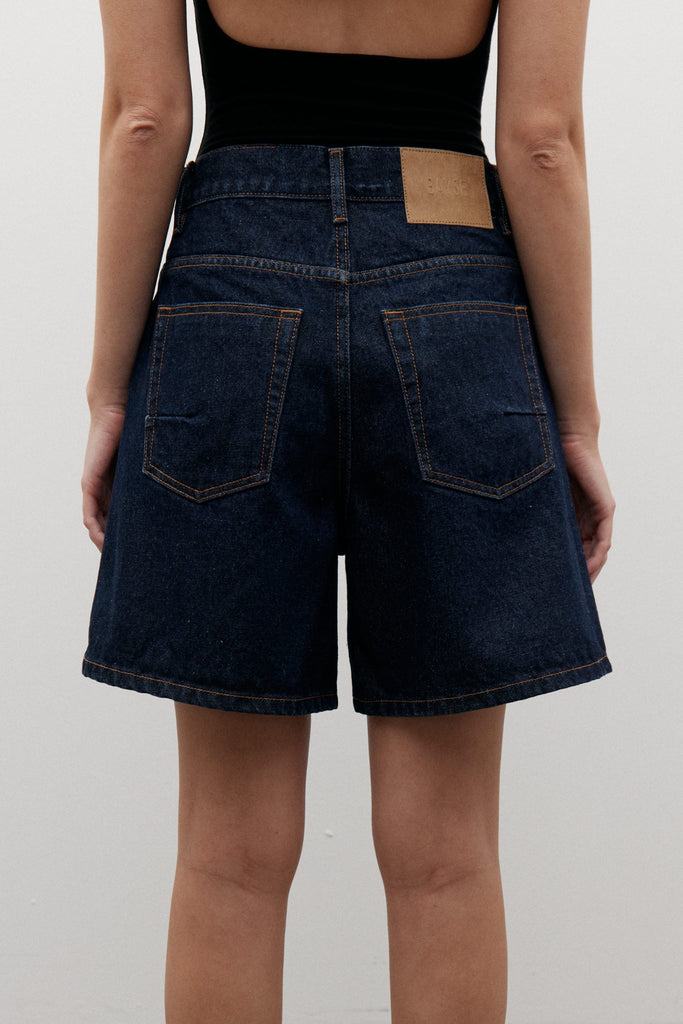 Bayse Saratoga High Rise Shorts (Dress Blue)