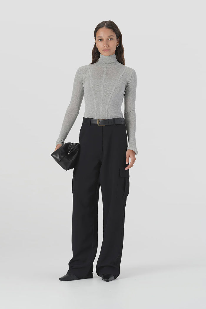 Elka Collective Odette Knit Top Grey