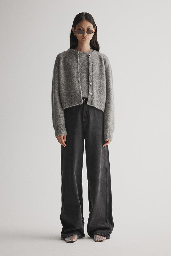 Abigail Wool Cardigan (Grey)