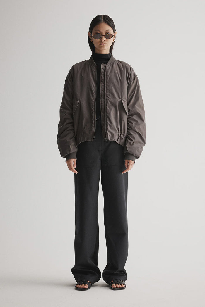 Josie Bomber Jacket (Dark Pewter)
