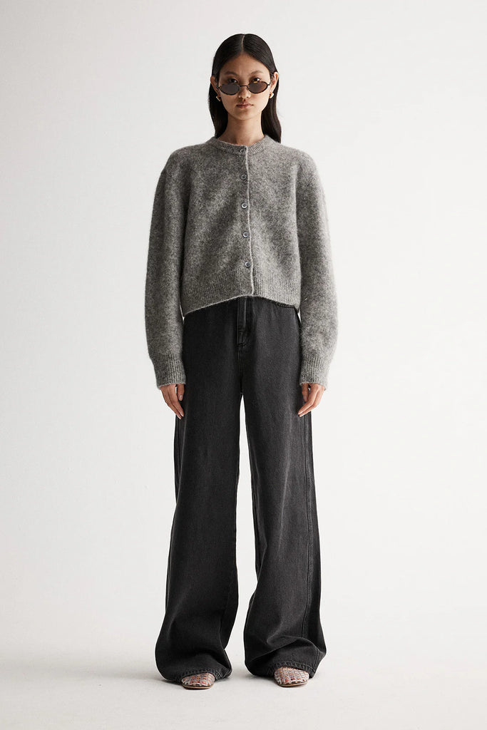 Abigail Wool Cardigan (Grey)