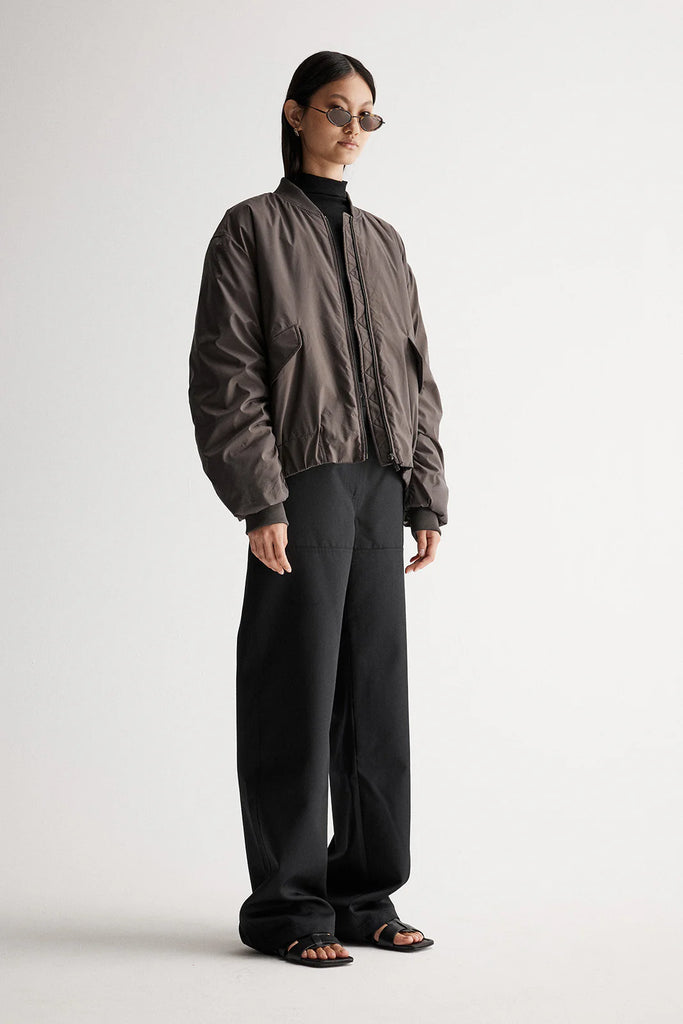 Josie Bomber Jacket (Dark Pewter)
