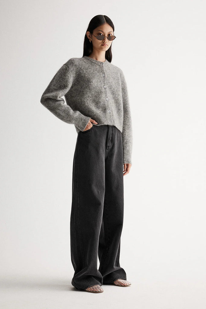 Abigail Wool Cardigan (Grey)