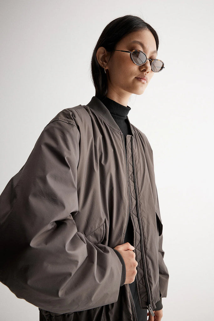 Josie Bomber Jacket (Dark Pewter)