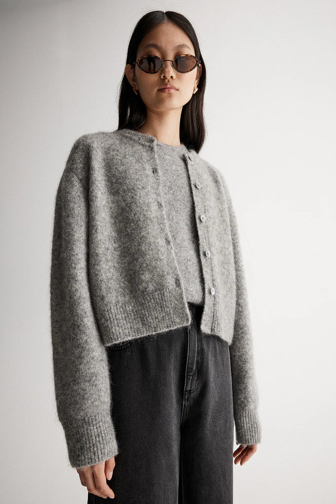 Abigail Wool Cardigan (Grey)