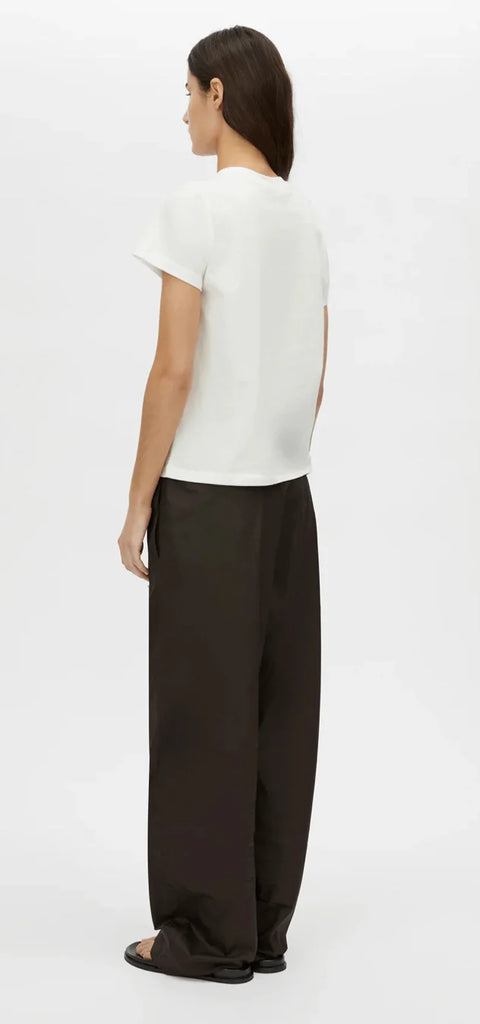 Janice Neat Fit Logo Tee (White)