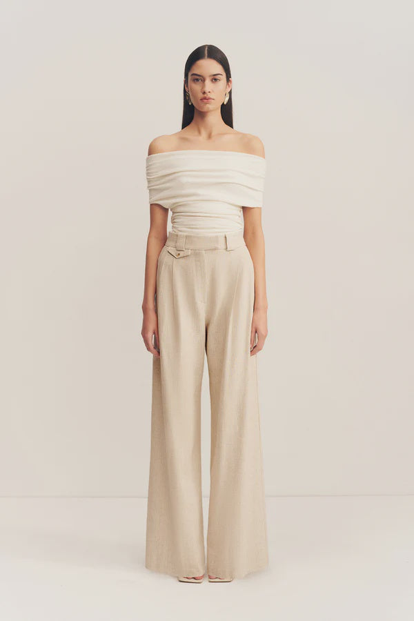 Beau Off Shoulder Top (Ivory)