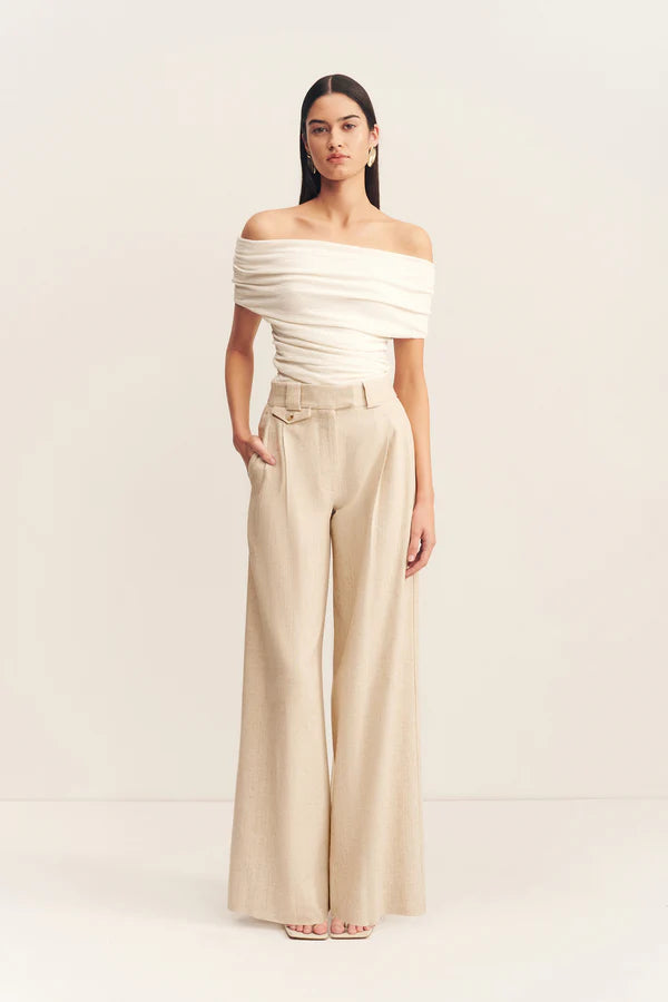 Beau Off Shoulder Top (Ivory)