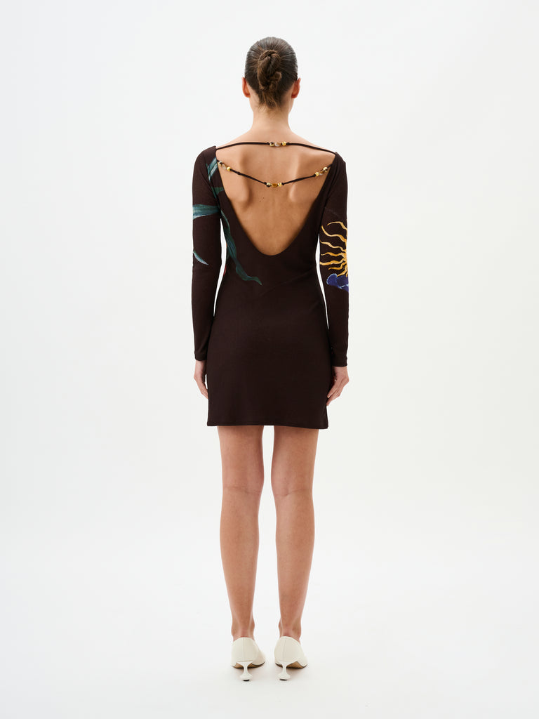 Mirrage Mini Dress (Elysium Cocoa)