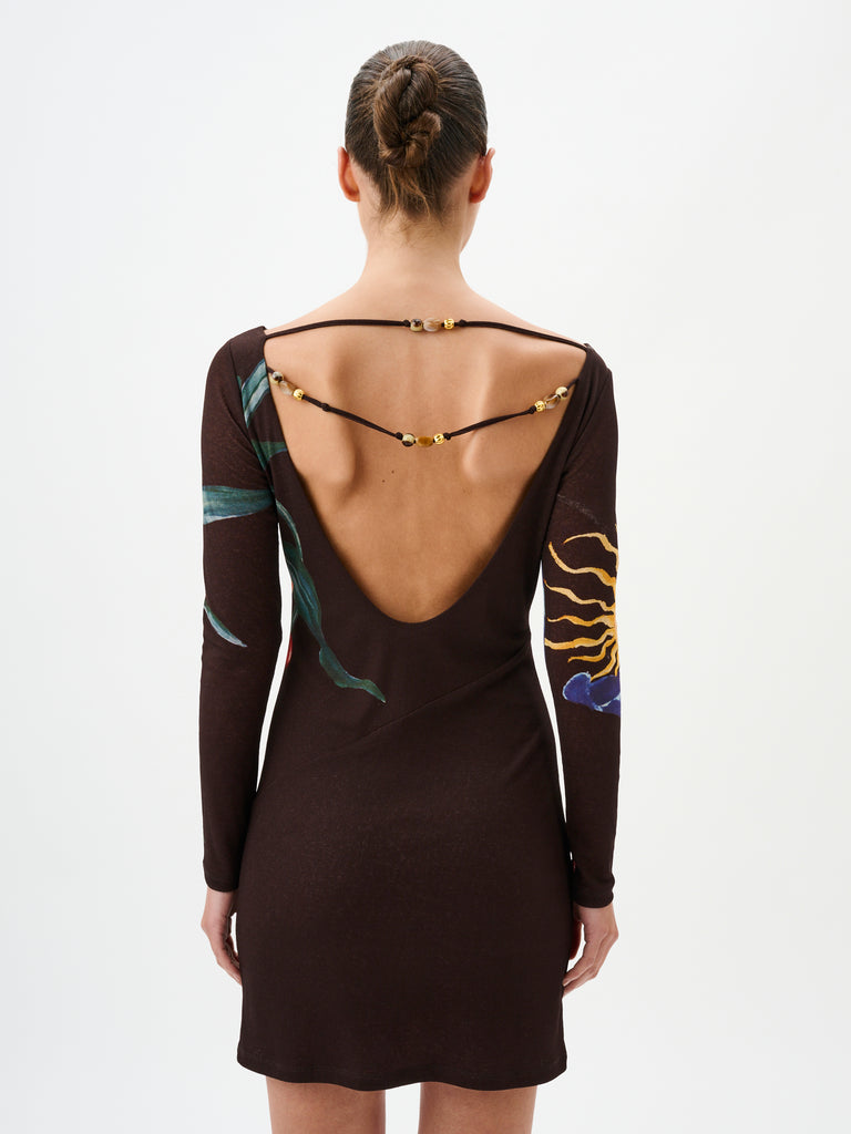 Mirrage Mini Dress (Elysium Cocoa)