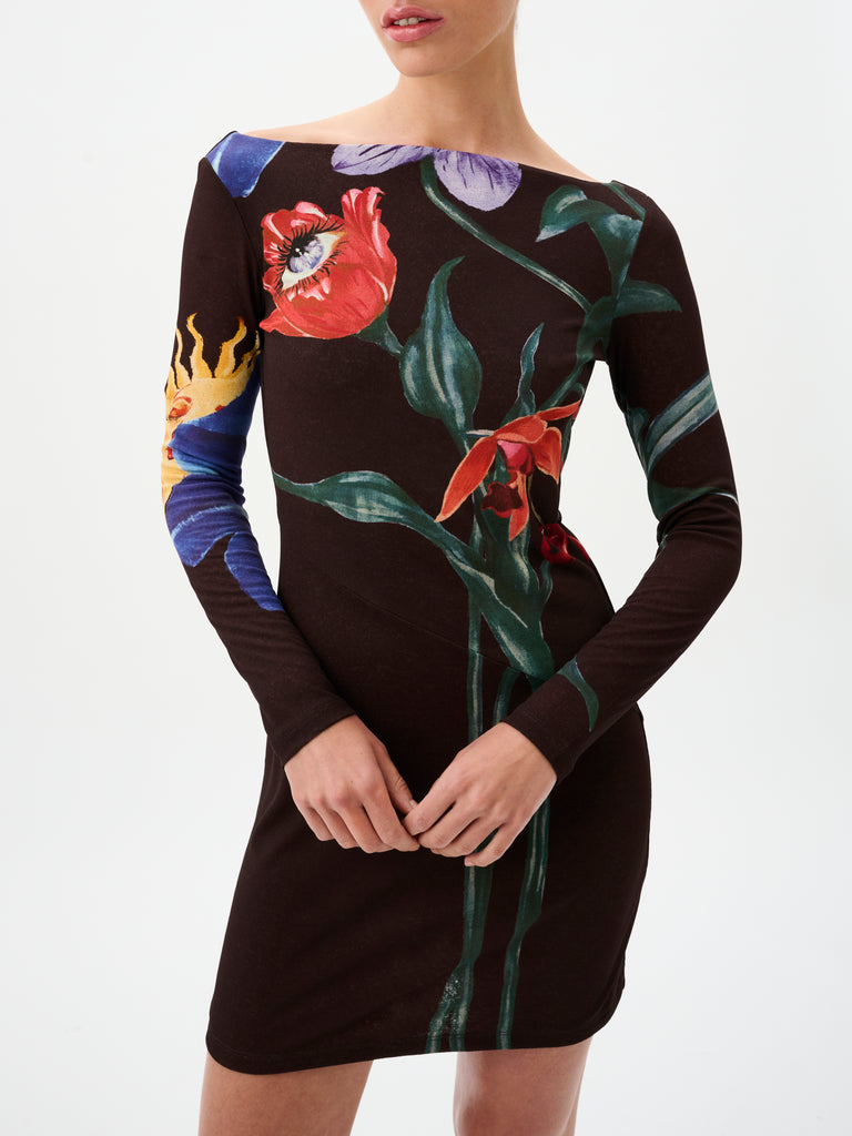 Mirrage Mini Dress (Elysium Cocoa)