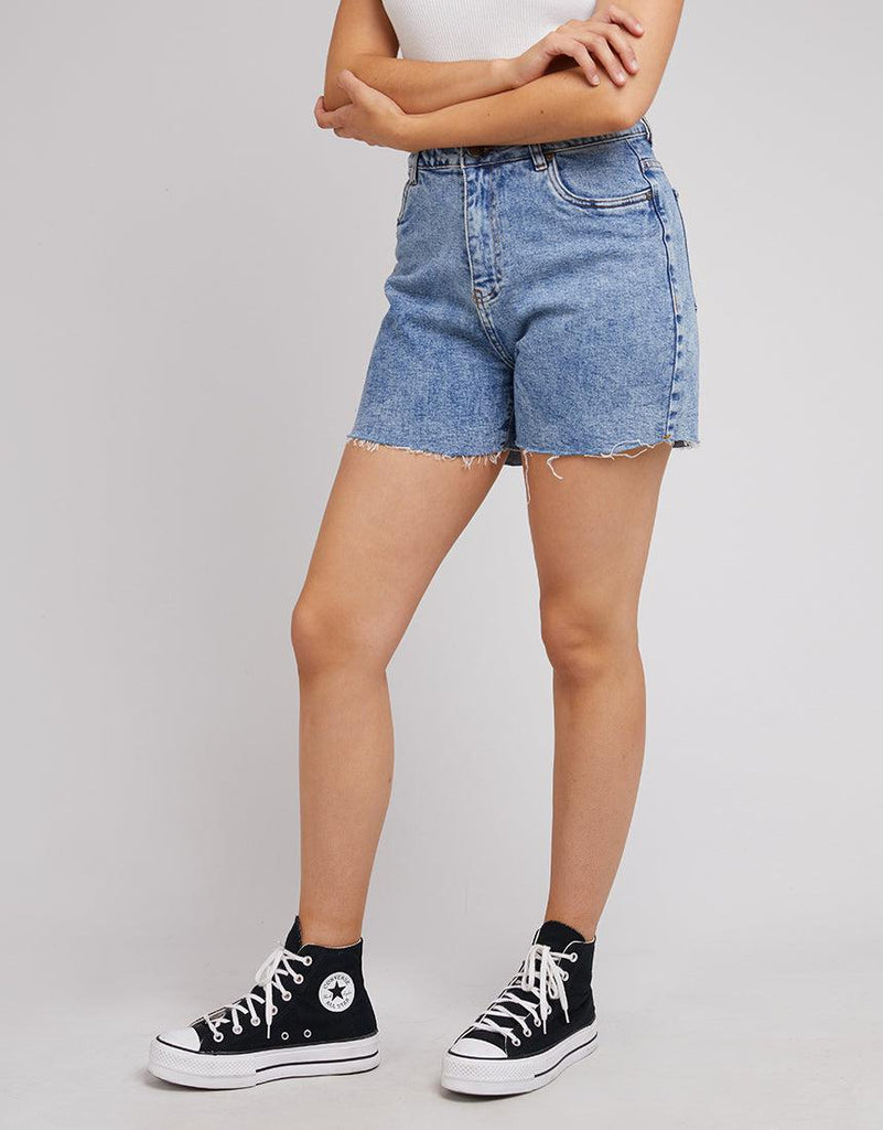 All About Eve Bobby Cut Off Shorts (Light Blue)