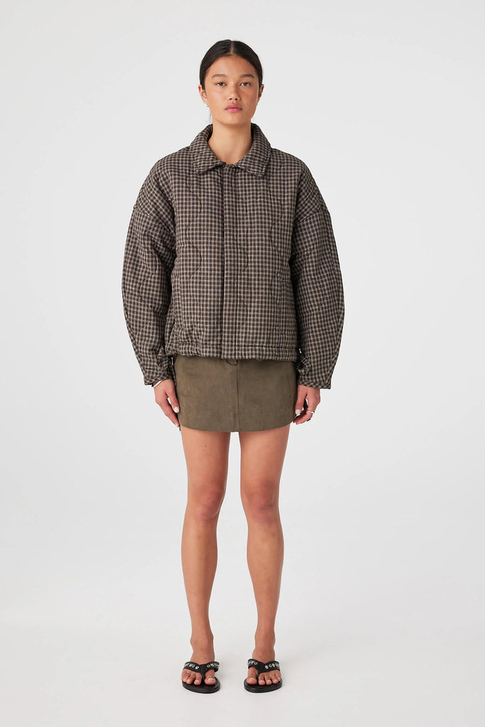 Matteo Jacket (Espresso Check)