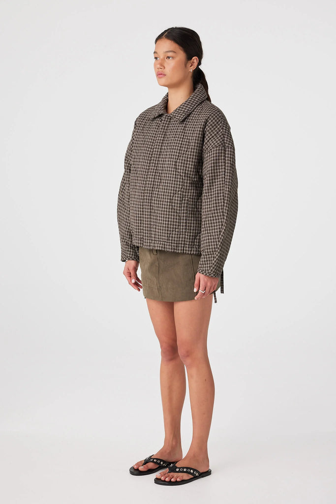 Matteo Jacket (Espresso Check)