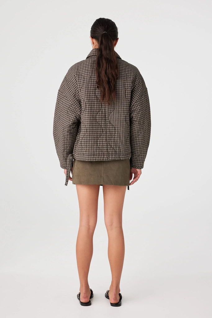 Matteo Jacket (Espresso Check)