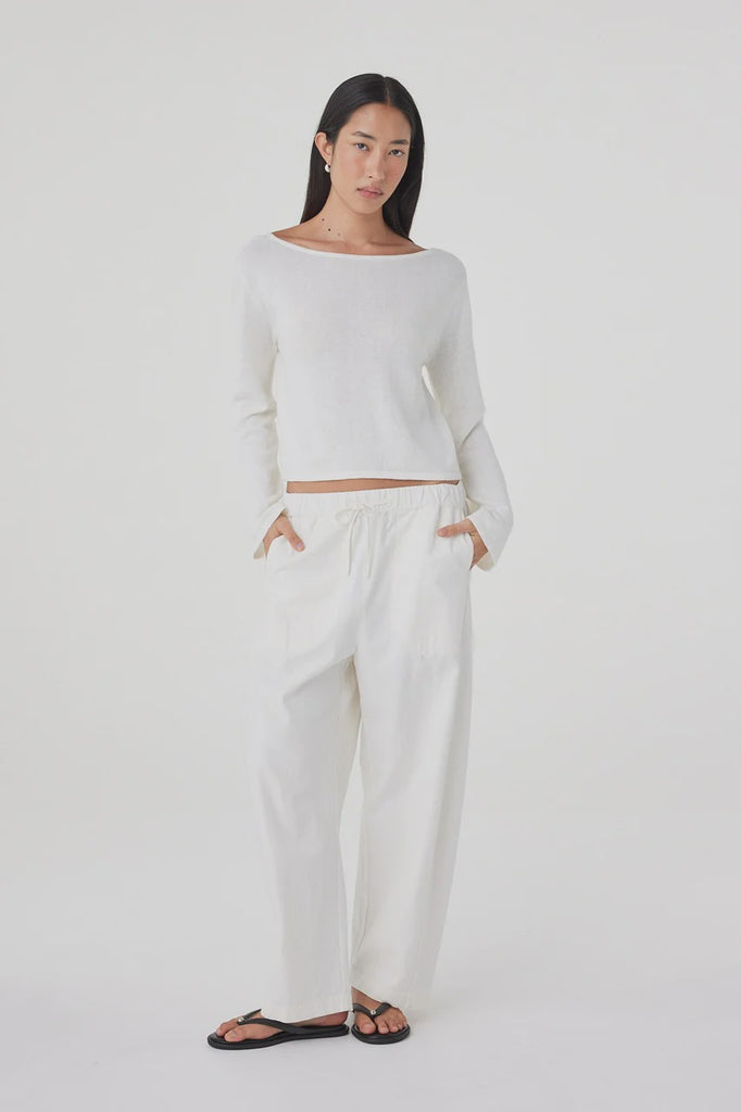 Nico Linen/Cotton Pant (Cream)