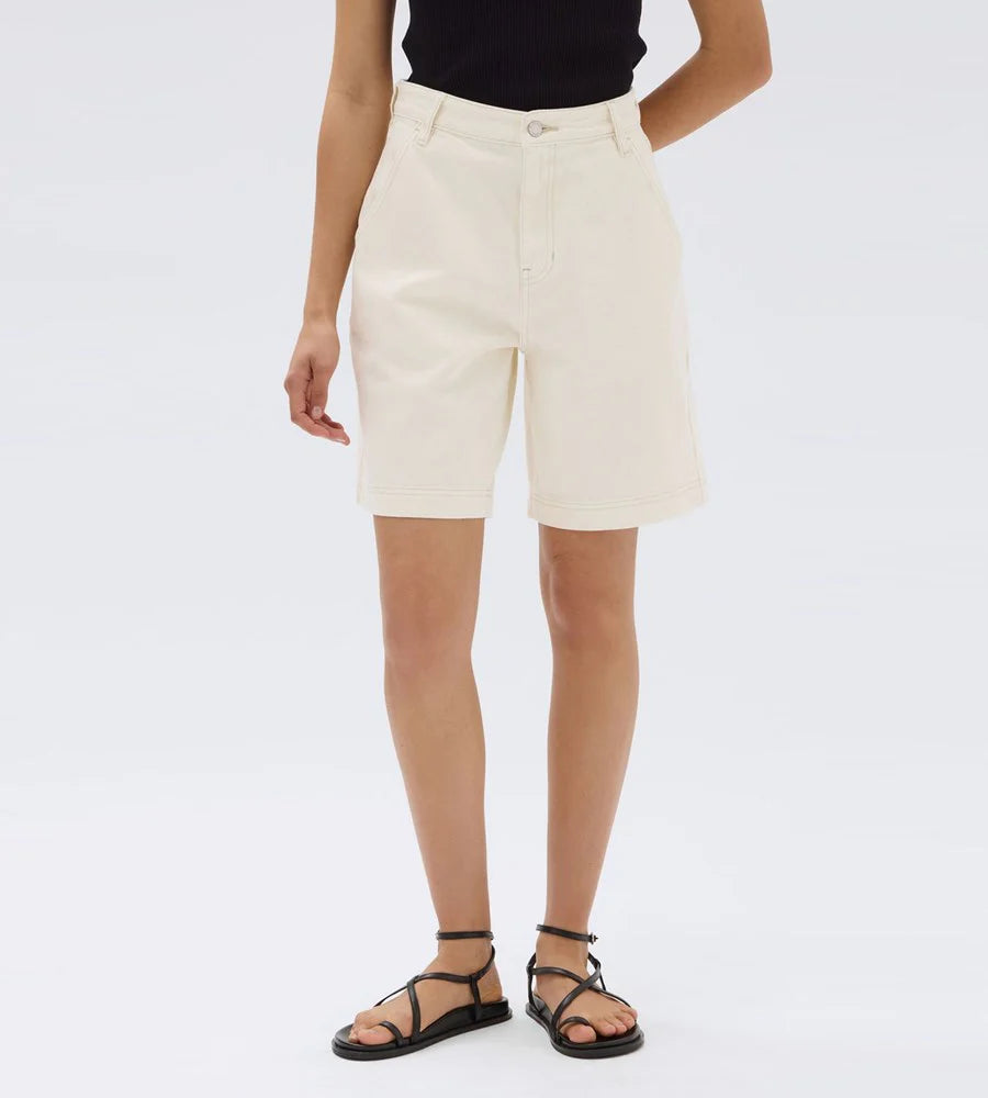Assembly Label Longline Denim Short (Ecru)